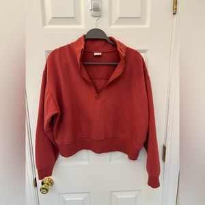 Cropped Quarter Zip Up